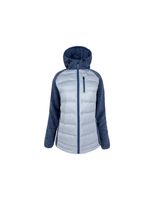 chaqueta hibrida joluvi nublo mujer artico - azul niebla vigore verde bosque