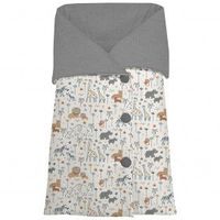 2024 saco capazo arrullo selva gris dydados pelo estampado punto gris