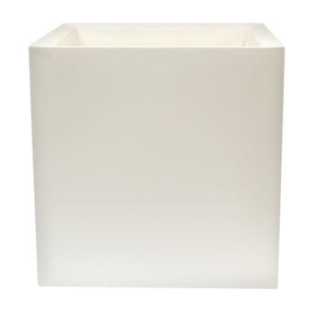 Macetero de polietileno blanco 50x50 cm