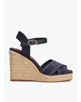 de TOMMY HILFIGER TOMMY HILFIGER FW08668 ESPAD HIGH WEDGE MARINO