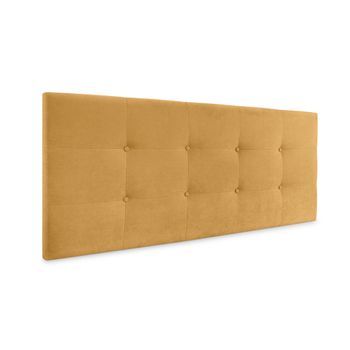 Cabecero De Tela Aqualine Capitoné 135x60cm Camas 120/135 - Mostaza