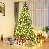 arbol de navidad 225 cm arbol de navidad artificial con sistema de plegado 1346 puntas pvc verde