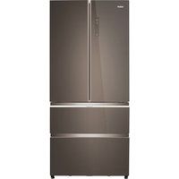 haier slim american style fridge freezer hb18fgsaaa - stainless steel stainless steel