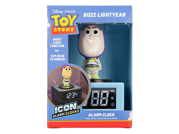 Despertador - Sherwood Toy Story Buzz Lightyear, Funciona con 2 pilas AAA