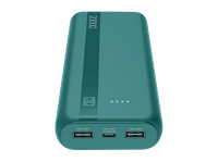 powerbank - cellularline essential 20000 mah 12 w hasta 144h de carga usb c a azul
