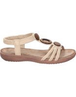 sandalias planas para mujer amarpies abz26676 beige 37