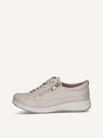 caprice low shoes white made of leather size 37