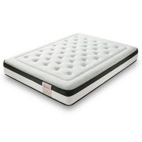 colchon viscoelastico 140x180 cm nebbia - altura - 26 cm - firmeza media - gran adaptabilidad - descanso comodo y reparador - fibras hipoalergenicas