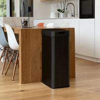 cubo de basura de cocina automatico negro  70l