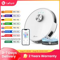robot aspirador lefant m1 5500pa de succion potente navegacion lidar mapeo inteligente aspiradora robotica laser para pelo de mascotas