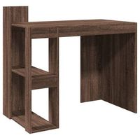 escritorio madera de ingenieria marron roble 1035x565x94 cm vidaxl