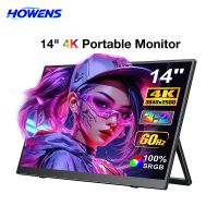monitor portatil para juegos de 14 pulgadas 4k 38402560 con pantalla ips de alta resolucion y contraste soporte ajustable para ps5 switch telefono y computadora