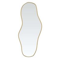 espejo de pared dorado 100x45 cm vidaxl