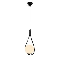 lampara de techo mudoni-mr-937 negro hierro vidrio 20x15x136 cm