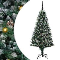 arbol de navidad artificial verde 180 cm pvc y acero y plastico vidaxl