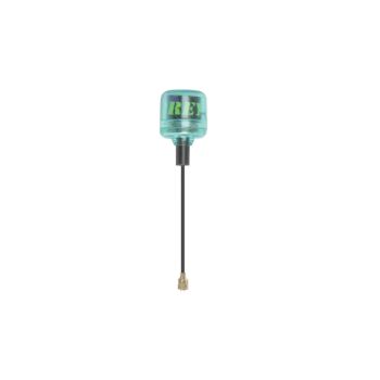 FlyFishRC Osprey 5.8GHz 2.82dBi LHCP antena FPV antena corta de 40mm Ipex/UFL RG141 coaxial de 2.1g cian para carreras d