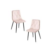 pack 2 sillas lyke terciopelo de terciopelo 88445039 cm - rosa