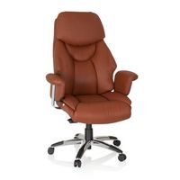 silla de oficina sillon de direccion prado cuero marron