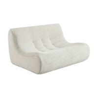 sillon envasado al vacio de pana gruesa 2 plazas crema