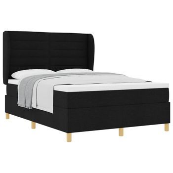 Cama Tipo Box Spring Con Colchón Negro 200 X 160 Cm Tela Vidaxl