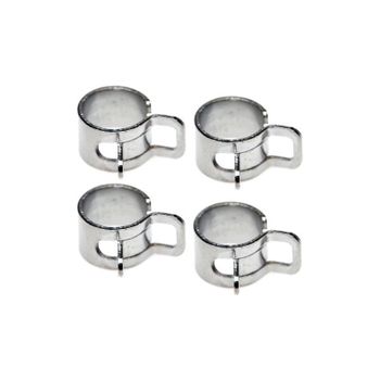Abrazadera de manguera de combustible 10-11mm juego 4pc gris