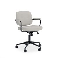 silla de escritorio en gris claro