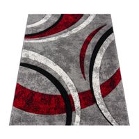 alfombra moderna bravo rojo 80x300 cm