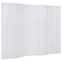 biombo divisor bambu blanco ancho 250 cm alto 165 cm vidaxl