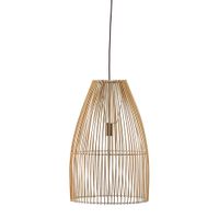 lampara de techo mimbre natural beige o40 cm e27