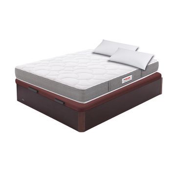 Pack Colchón Flex Ensacado Supreme Flex 150x200 + Canape Abatible Madera 19 Wengue + Almohada