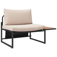 conjunto de sofas de jardin 2 piezas  mueble de jardin taupe acero