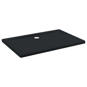Bandeja Base De Ducha Con Puntos 120 X 80 X 4 Cm Abs Negro Vidaxl