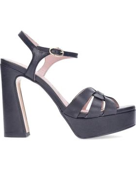 de PEDRO MIRALLES SANDALIAS CON TACON ALTO 17307 NEGRO