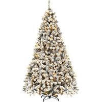 arbol de navidad artificial 225 cm costway 128 x 128 x 225 cm