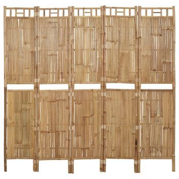 Biombo Divisor De 5 Paneles 200x180 Cm Vidaxl