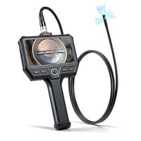 vevor sc16 endoscopio de triple camara 5 ips sonda 8 mm cable 15 m 32 gb zoom 8x bateria 5000 mah leds ajustables
