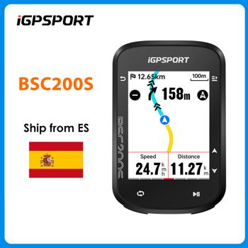 iGPSPORT BSC200S Computadora para Bicicleta con GPS, Navegación de Rutas, Pantalla a Color, Velocímetro Inalámbrico, Odómetro de Ciclismo