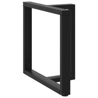 patas para mesa de comedor en forma de t 2 unidades color negro 70 x 35 x 72-73 cm acero vidaxl
