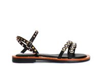 sandalias guild de napa con complementos black 36