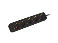 regleta lanberg 5 tomas schuko negra 15m