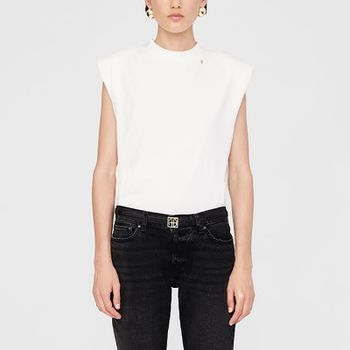 Anine Bing Auburn Cotton-Jersey T Shirt - M
