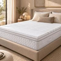 sobrecolchon plume 140x190 cm 53 cm espuma viscoelastica funda stretch desenfundable y base antideslizante