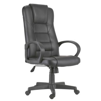Silla de Escritorio ADEC Direccion Henry 64x64x118-126 cm  - Negro