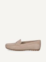 caprice moccasin beige made of leather without heel size 42