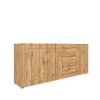 aparador 3 puertas3 cajones 200x40x835 cm efecto madeira roble