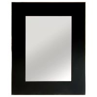 espejo rectangular marco negro
