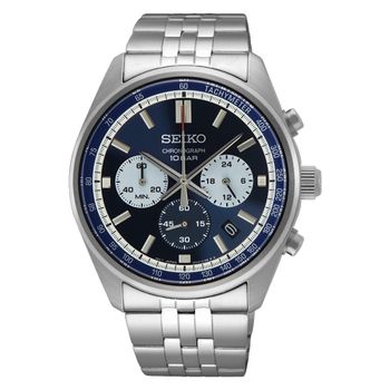 Seiko Watches Reloj Deportivo Hombre Seiko Chronograph SSB427P1 41.5mm 100m WR Cristal Hardlex Acero