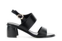 sandalias monk efecto piel con hebilla black 37