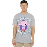 dessins animes camiseta best grandpa in the world para mujer