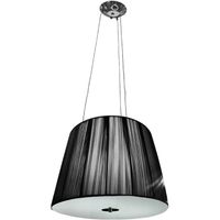 colgante adriana 2xe27 alregxd40cm negro